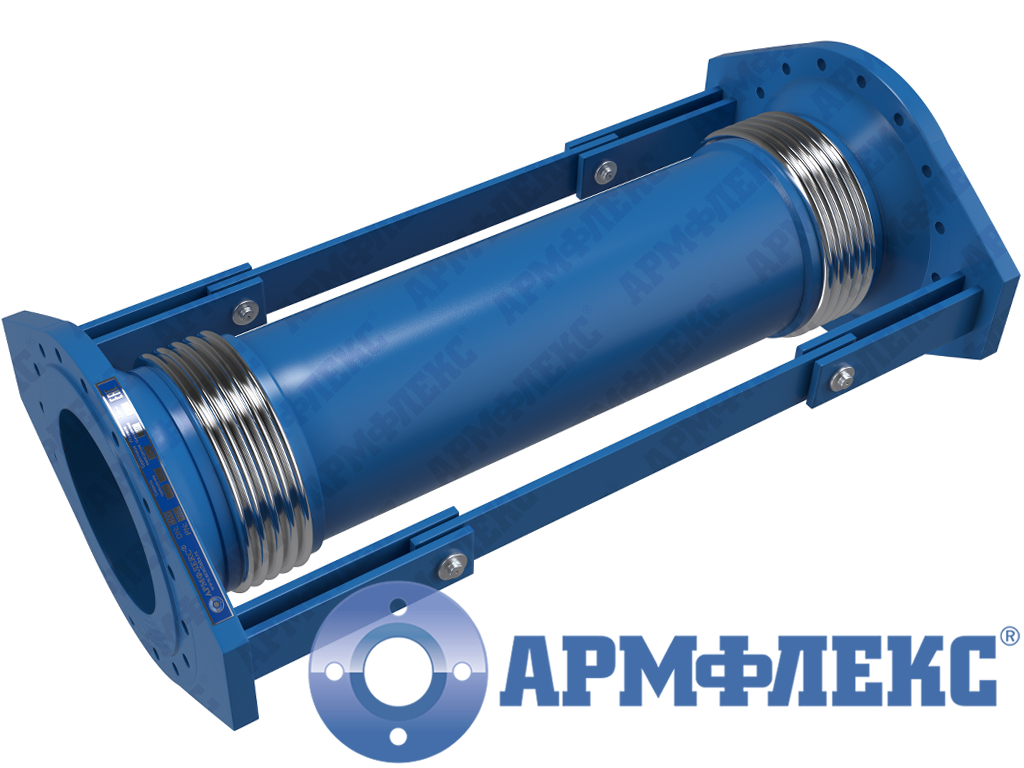 Компенсатор двухсекционный сильфонный поворотный фланцевый с поворотным устройством 2КСП ARM ФО, Армфлекс Компенсатор двухсекционный сильфонный поворотный фланцевый с поворотным устройством 2КСП ARM ФО, Армфлекс
