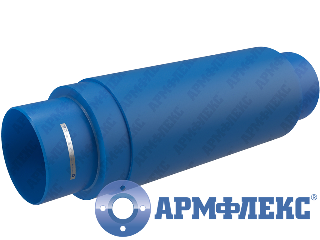 Компенсатор сильфонный универсальный двухсекционный под приварку с защитным кожухом 2КСУ ARM ПК, Армфлекс