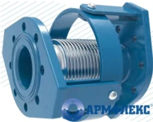 Компенсатор сильфонный поворотный КСП ARM 600-10/9 ПФК, с карданным устройством, фланец-патрубок