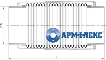 Чертеж стартового сильфонного компенсатора КСТ ARM Армфлекс
