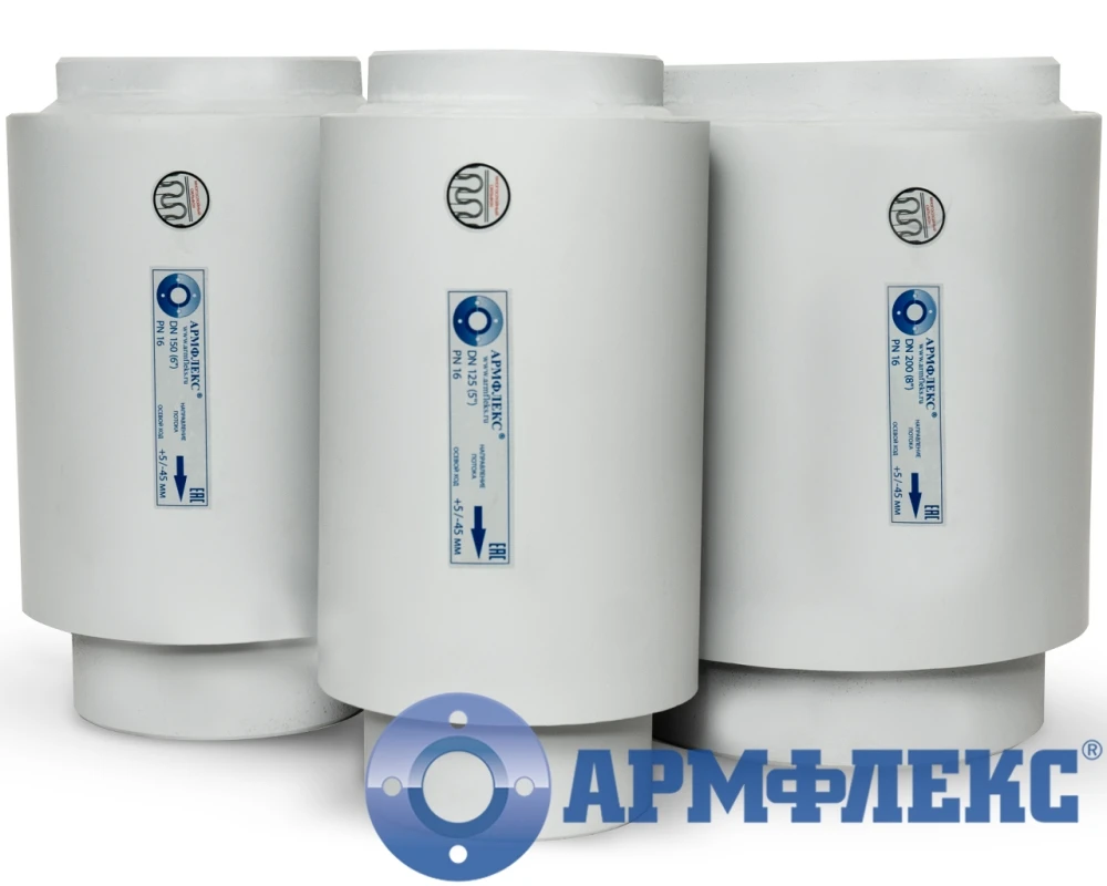 Сильфонные осевые компенсаторы для систем отопления DN125, DN150 и DN200